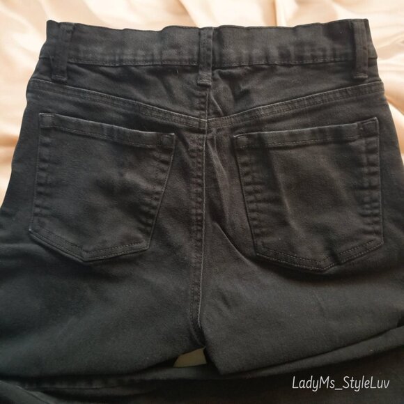 Gloria Vanderbilt "Amanda" Black Denim Stretch Jeans Like New 6P Petite - Picture 2 of 6